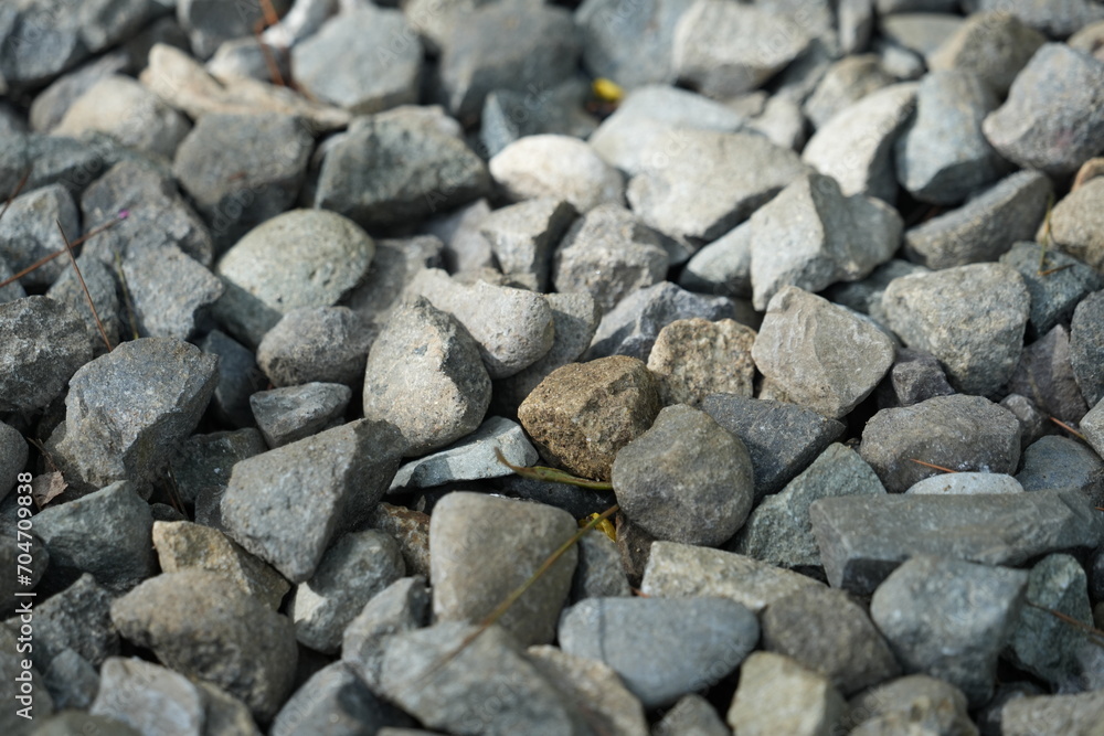 Small mountain rocks were scattered on the floor Small mountain rocks were scattered on the floor
