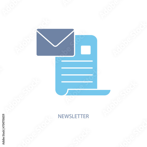 newsletter concept line icon. Simple element illustration. newsletter concept outline symbol design.