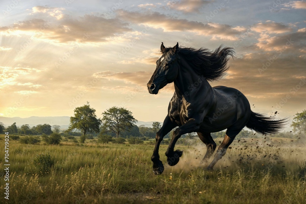 Gallop into Dawn: The Freedom of a Stallion Gallop into Dawn: The Freedom of a Stallion