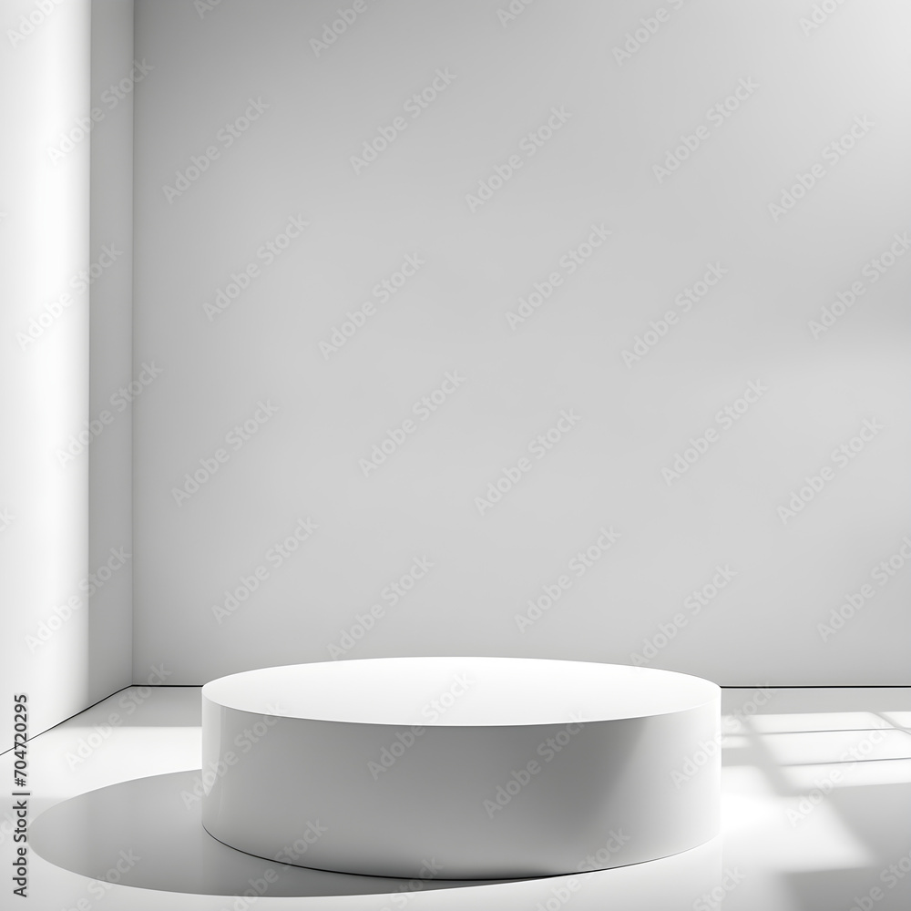 Fototapeta premium luxury white podium