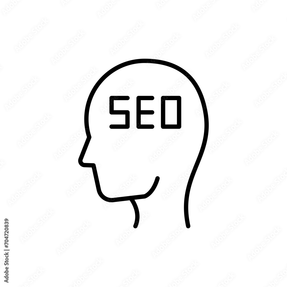 Seo mind outline icons, minimalist vector illustration ,simple transparent graphic element .Isolated on white background Seo mind outline icons, minimalist vector illustration ,simple transparent graphic element .Isolated on white background