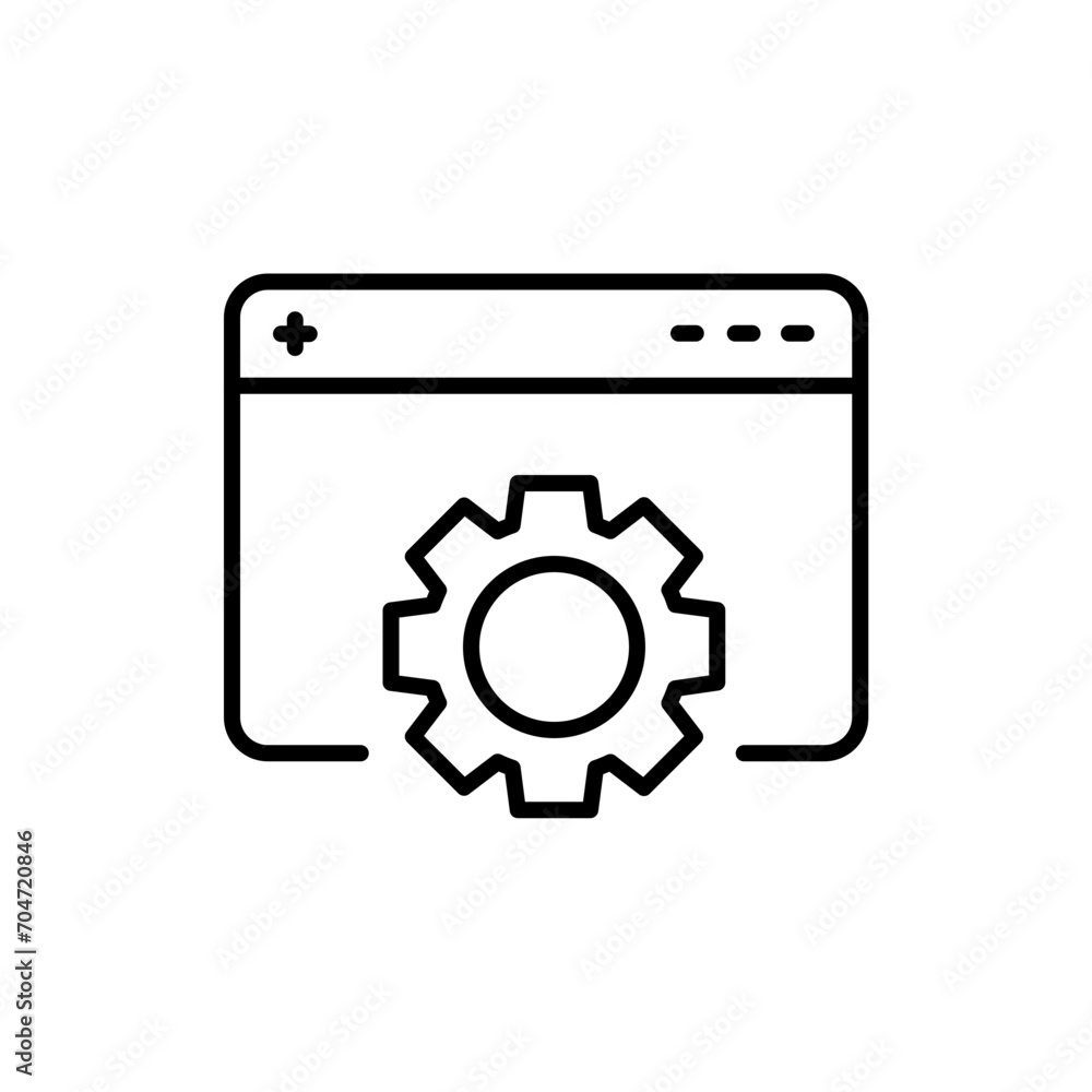 Web setting outline icons, minimalist vector illustration ,simple transparent graphic element .Isolated on white background Web setting outline icons, minimalist vector illustration ,simple transparent graphic element .Isolated on white background