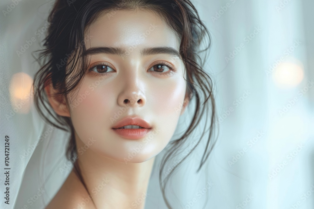 Beautiful Asian woman with clear skin Beautiful Asian woman with clear skin