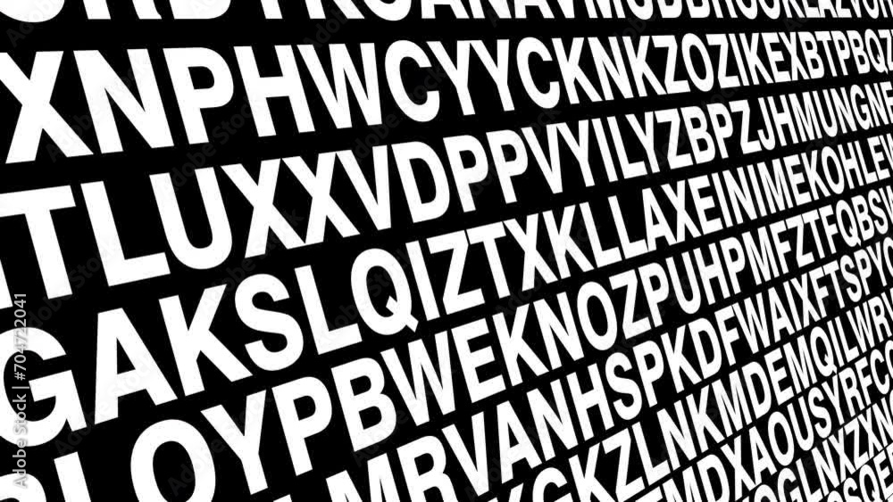 Lettering creative study of chaotic typography patterns and unpredictable characters on black background infographic exploring abstract concept of visual communication and data processing Lettering creative study of chaotic typography patterns and unpredictable characters on black background infographic exploring abstract concept of visual communication and data processing