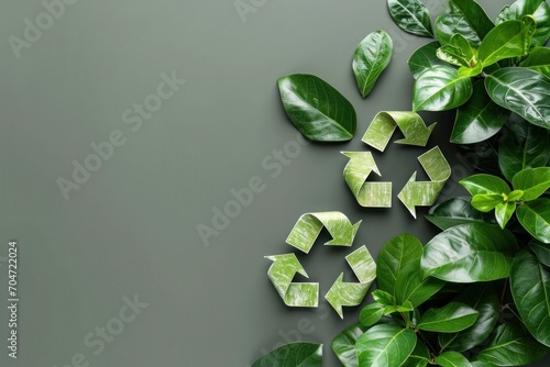 Recycling and eco-friendly practices, background, muted colors, minimalist background