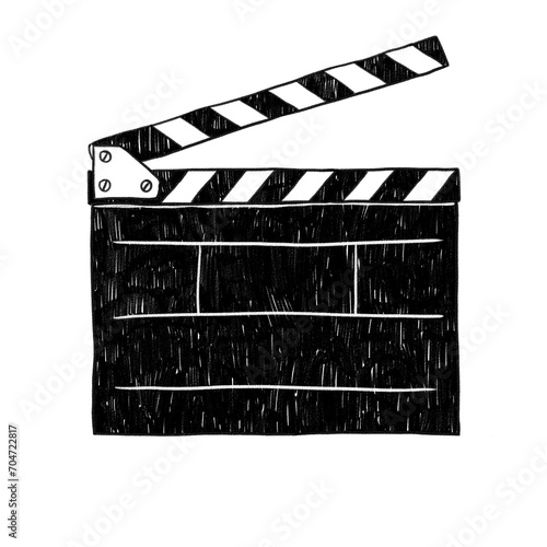 Obraz na płótnie movie clapper board isolated