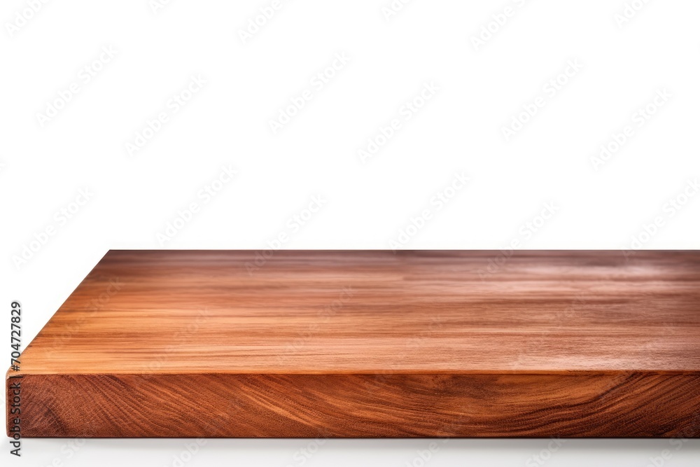 Clipped wooden table corner in a perspective view on white background Clipped wooden table corner in a perspective view on white background