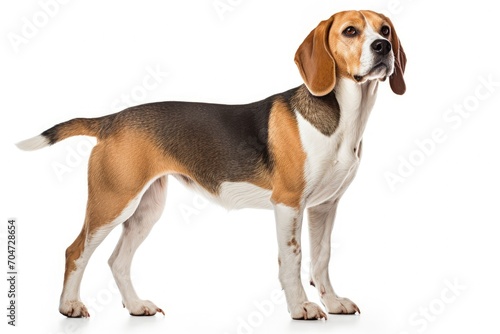 Gorgeous Beagle isolated on white background © LimeSky