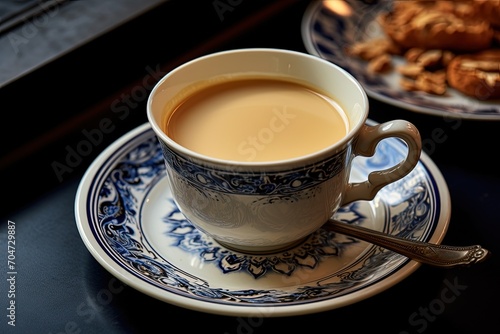 One serving of Karak Tea with milk
