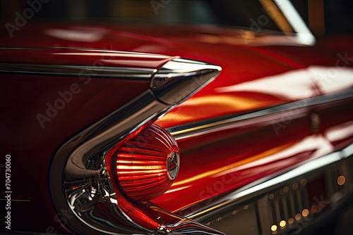 Retro car s rear light with a classic touch © LimeSky