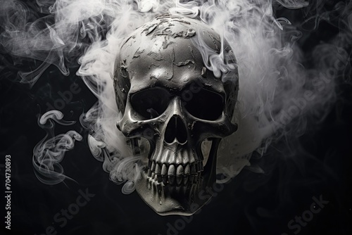 Smoking skull © LimeSky