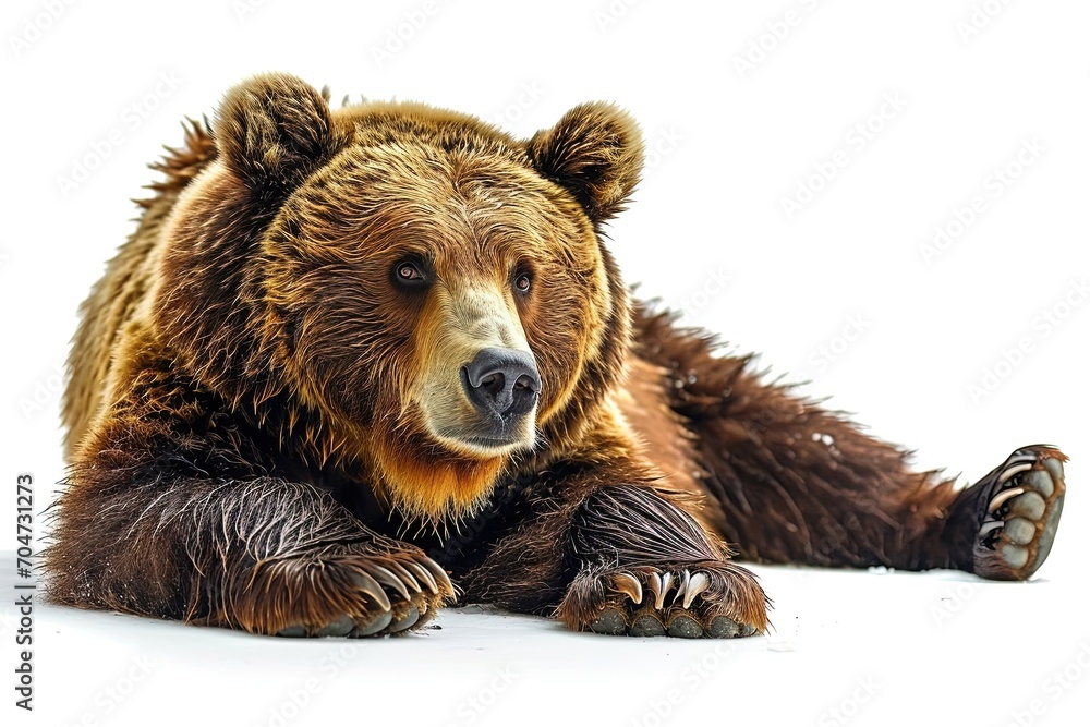 Obraz premium Brown Bear Lay down