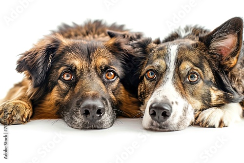 german shepherd dogs laying down