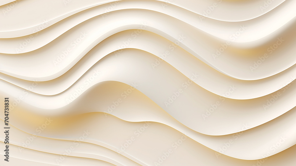 golden wavy lines luxury on cream color background