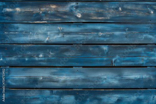 A Background of Textured Blue Wooden Planks, Exhibiting the Richness of Wood Grain for a Distinctive and Nautical Atmosphere Blue Wooden Elegance