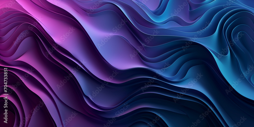 Obraz premium A Modern and Trendy Abstract Design, Unveiling a Captivating Visual Symphony. Ideal as a Backdrop or Wallpaper Concept Futuristic Waves