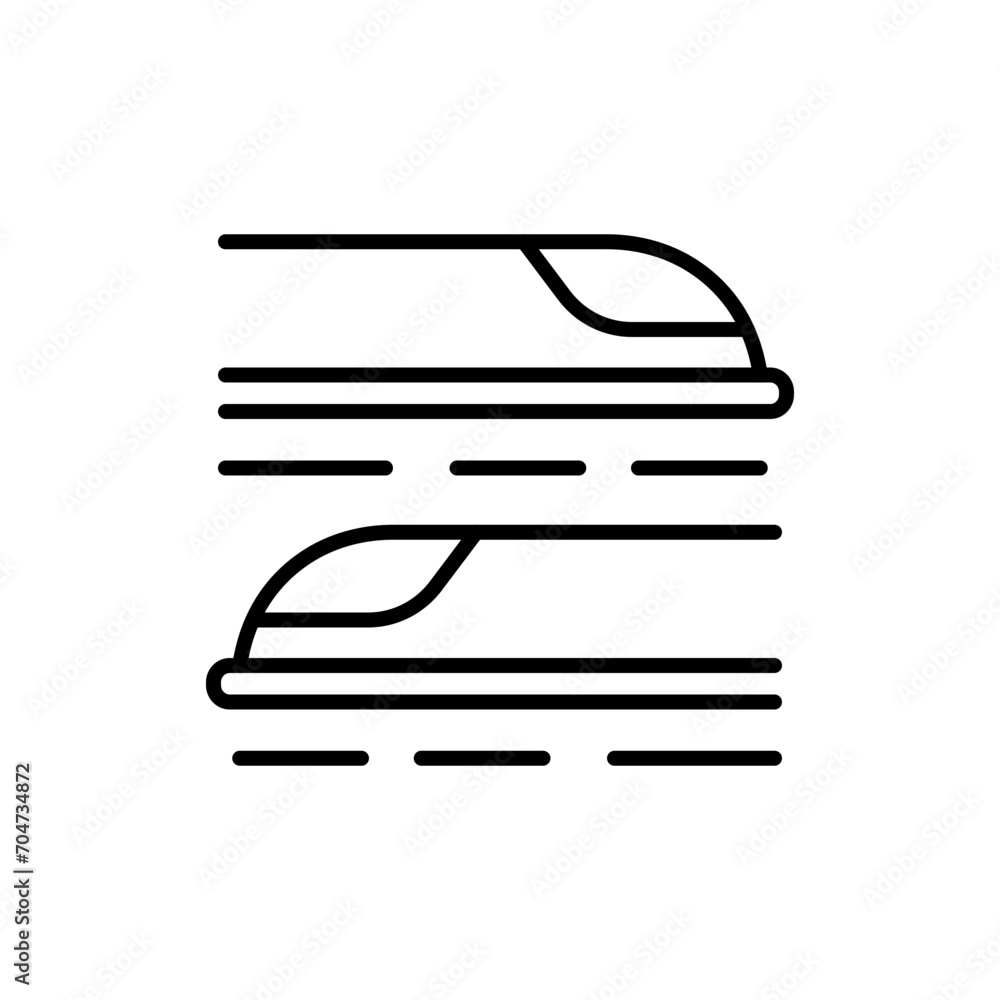 Fast train outline icons, minimalist vector illustration ,simple transparent graphic element .Isolated on white background Fast train outline icons, minimalist vector illustration ,simple transparent graphic element .Isolated on white background