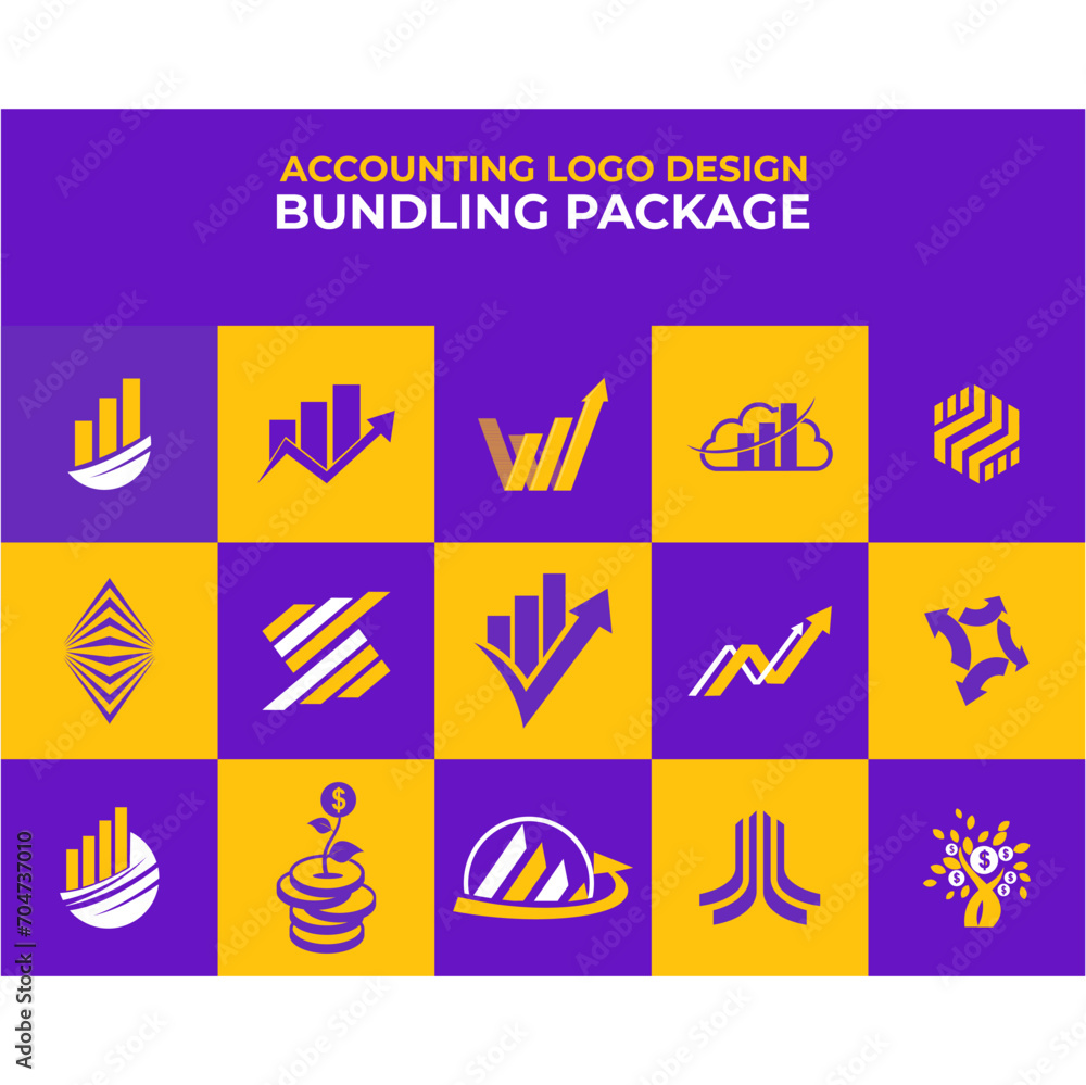 accounting bundling package logo design accounting bundling package logo design