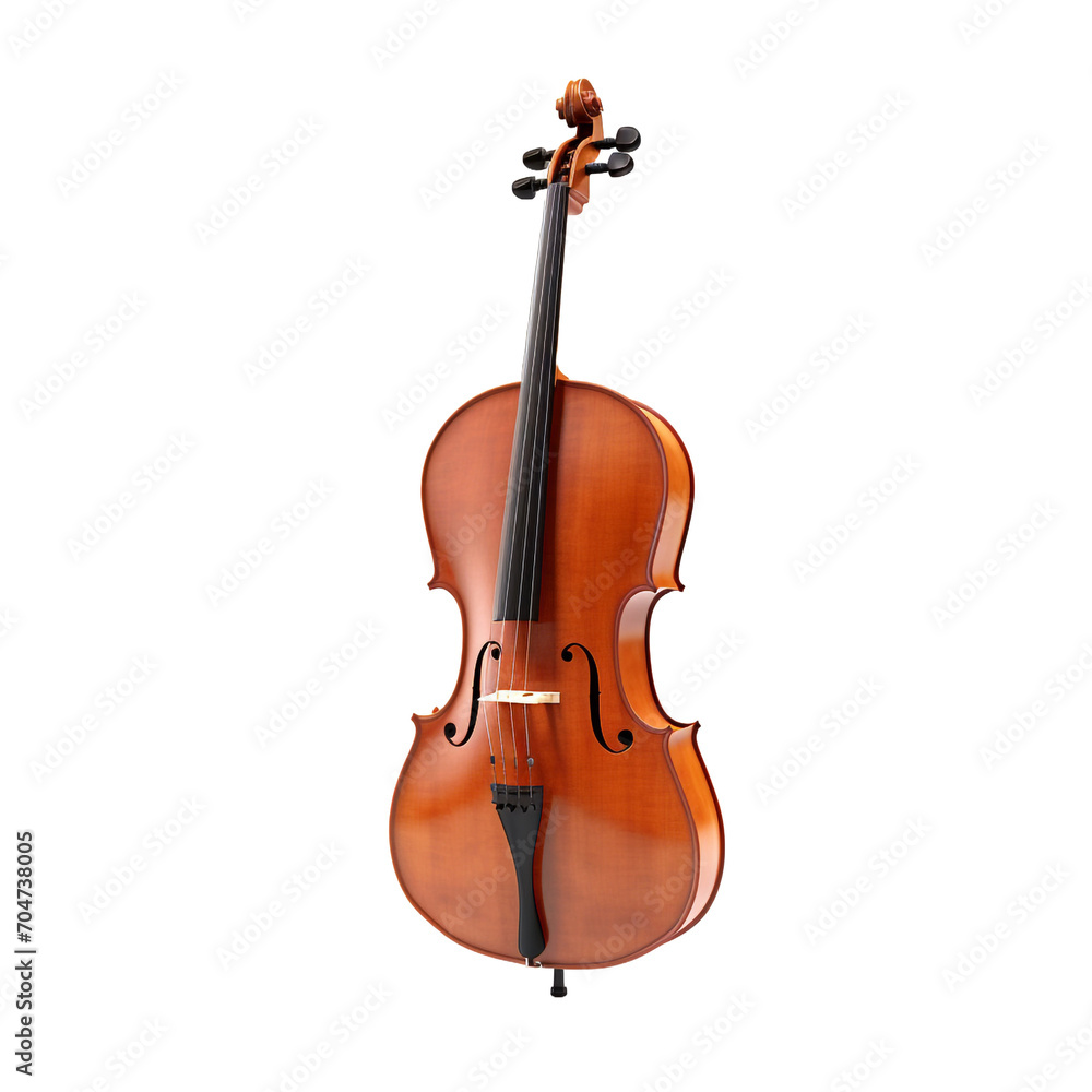 Fototapeta premium Cello isolated on transparent background