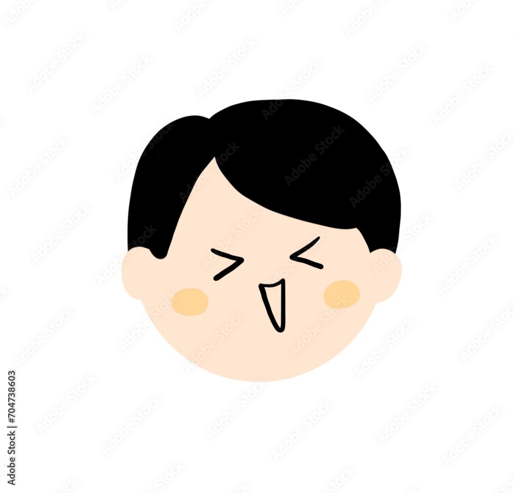 cute emoji character illustration - face expression icon cute emoji character illustration - face expression icon