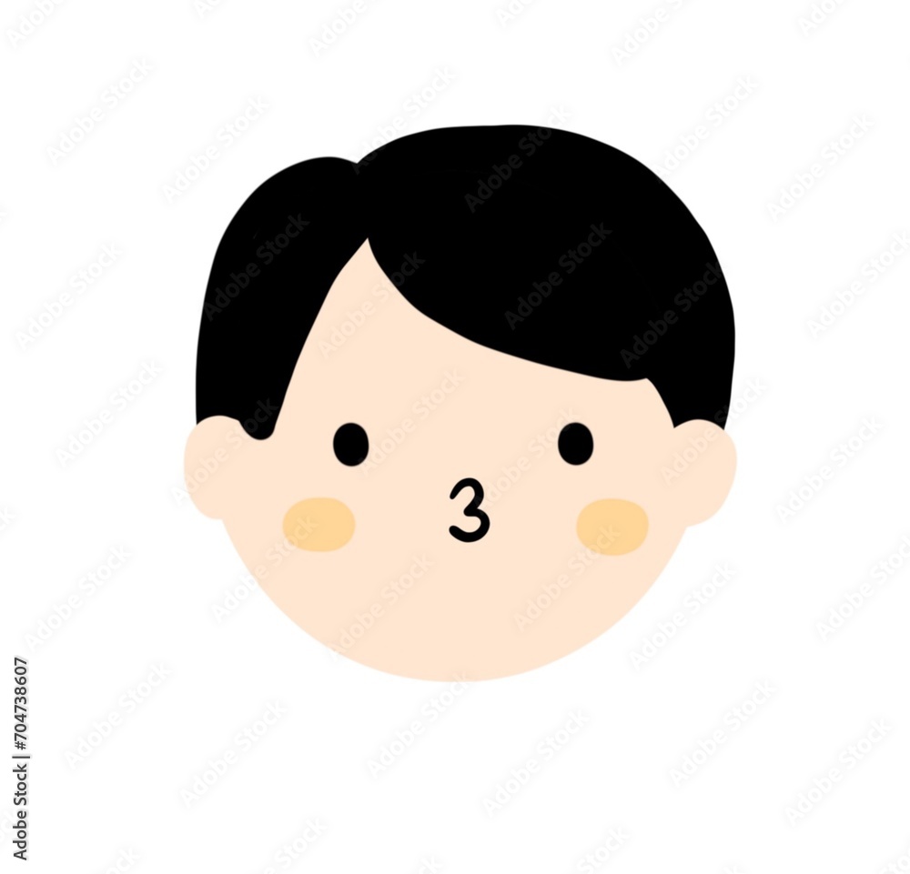 cute emoji character illustration - face expression icon cute emoji character illustration - face expression icon