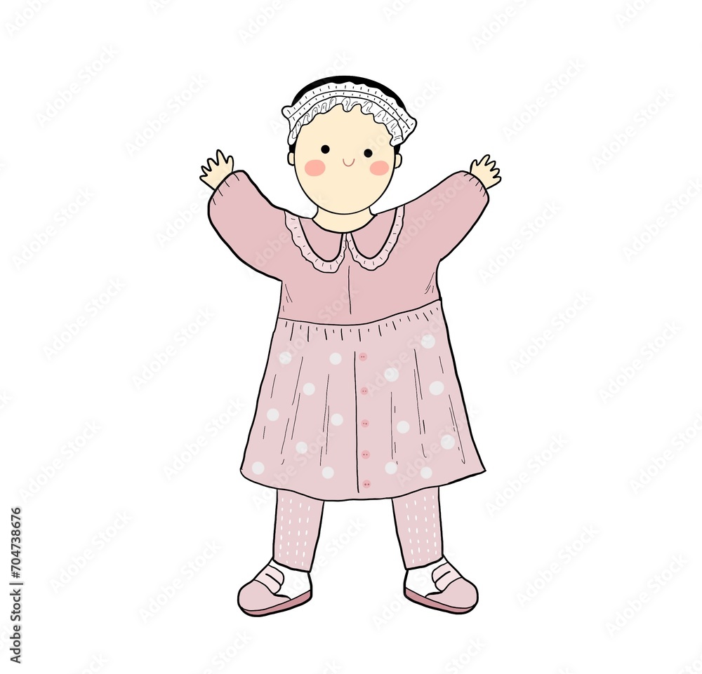 cute kids character illustration icon. Children illustration cute kids character illustration icon. Children illustration