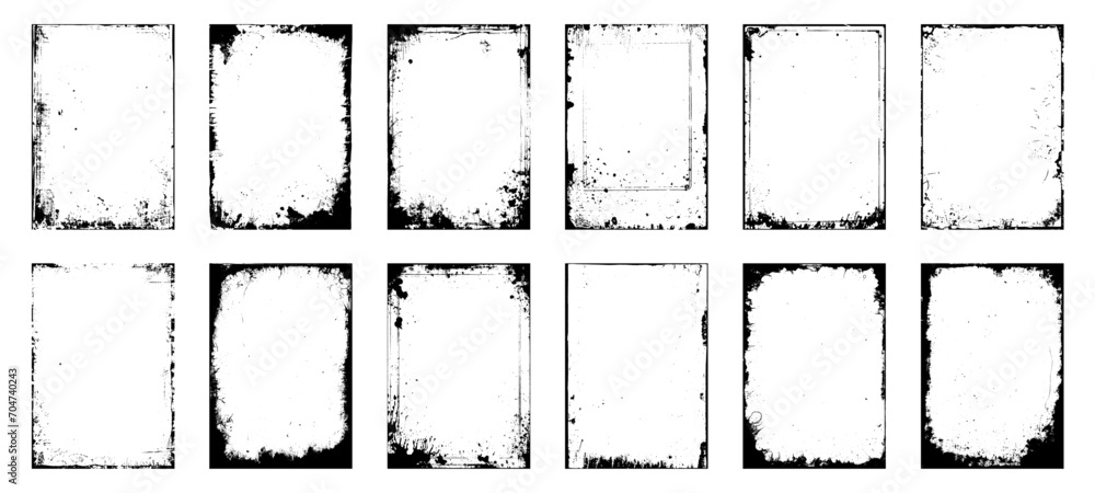 Distorted grunge isolated background. Overlay distress texture effect ...