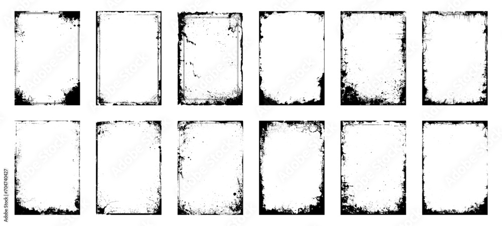 Distressed Overlay Surface for Collage. Realistic distressed edge paper texture overlay for album cover. Torn and crumpled pattern for poster or vinyl album cover. Vintage grunge paper texture. Distressed Overlay Surface for Collage. Realistic distressed edge paper texture overlay for album cover. Torn and crumpled pattern for poster or vinyl album cover. Vintage grunge paper texture.
