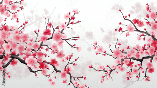 Cherry blossoms sakura in spring, Perfect for Wall Art, Nature Calendars, Social Media Posts, Website Banners, Inspirational Quotes, Desktop Backgrounds, Wallpaper © sravanthi