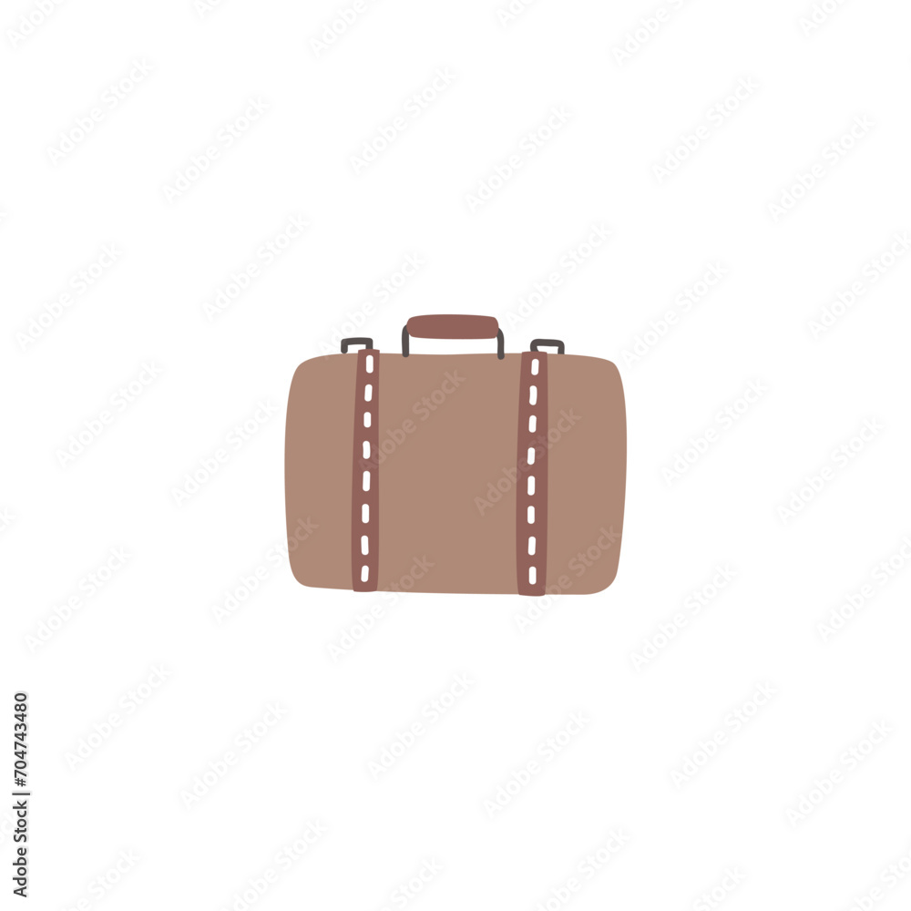 simple suitcase vector set elements simple suitcase vector set elements