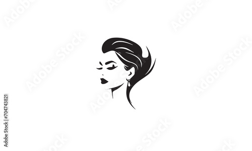 logo fashion shop vector black design white background 