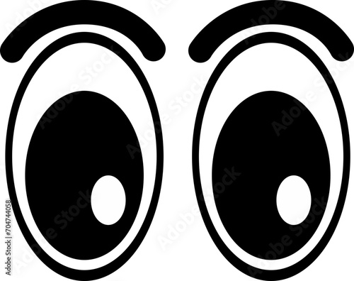 Cute cartoon eyes illustration