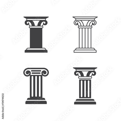 pillar icon vector