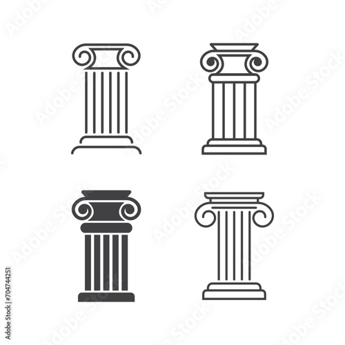 pillar icon vector
