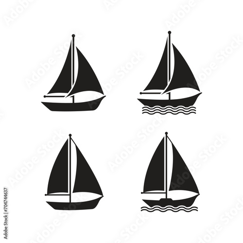 sailboat icon design