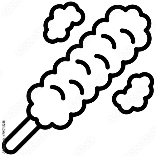 Feather Duster black outline icon, relate to housekeeping. use for UI or UX kit, web and app development.