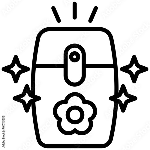 Air Freshener black outline icon, relate to housekeeping. use for UI or UX kit, web and app development.