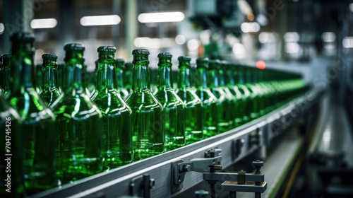 Drink production beer bottles alcohol factory industrial technology glass line beverage brewery manufacture