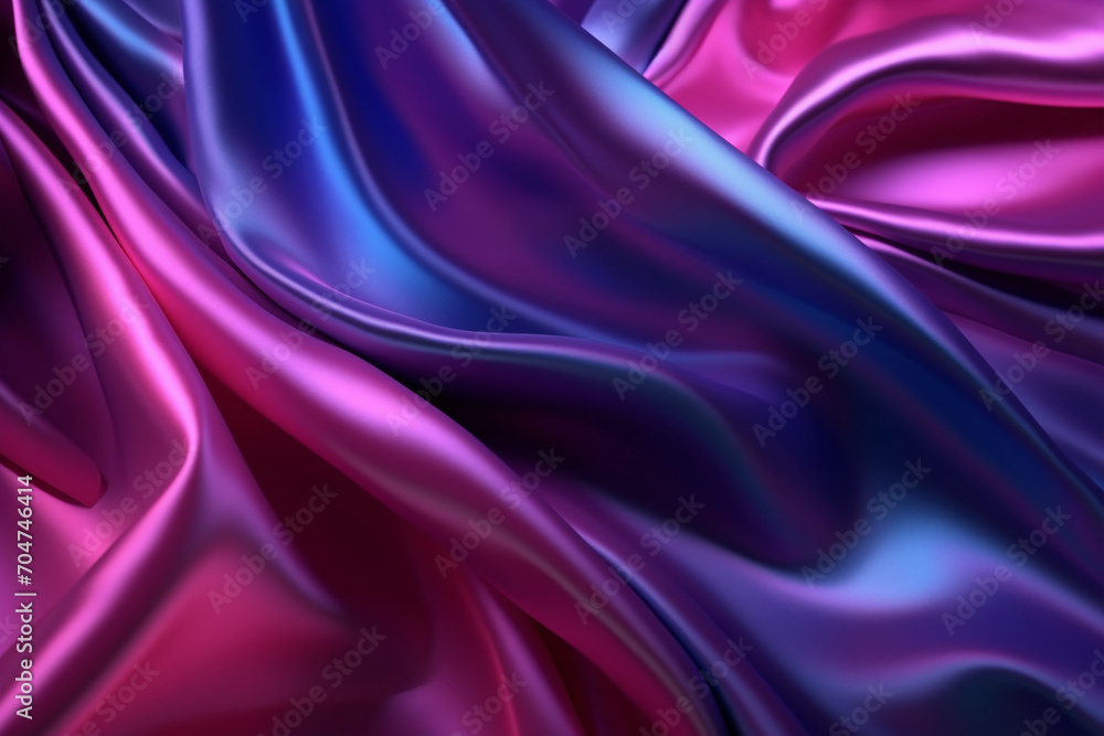 Obraz premium Magenta Satin Silk Luxurious Fabric Background