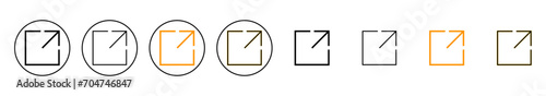 External link icon set for web and mobile app. link sign and symbol. hyperlink symbol photo