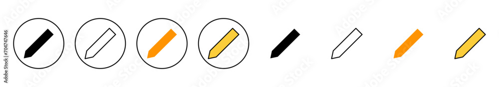 Pencil icon set vector. pen sign and symbol. edit icon vector Pencil icon set vector. pen sign and symbol. edit icon vector