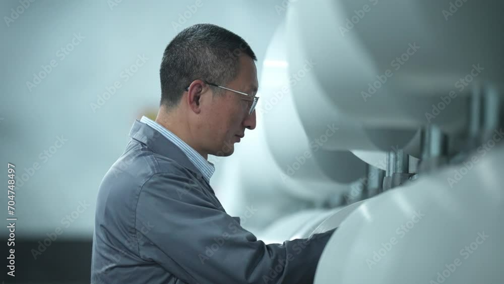 people working in chemical fiber factory people working in chemical fiber factory
