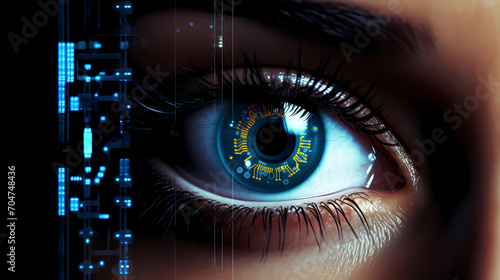 Technology abstract graphic poster web page PPT background, technology background