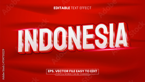 Indonesia independence day dirgahayu republik Indonesia editable Premium text effects
