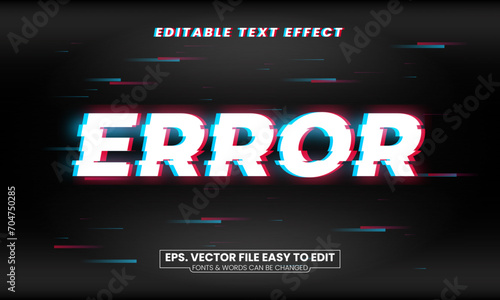 404 error text effect