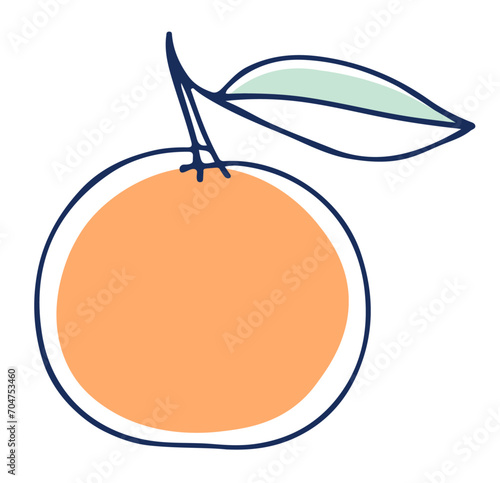 Mandarynka ilustracja