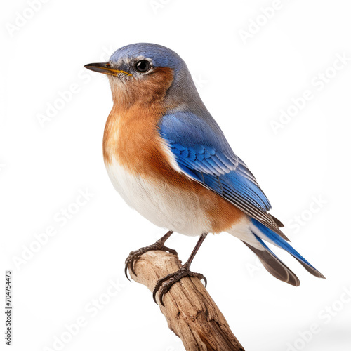 Eastern blue bird, real, solid isolate on transparency background png  © Sim