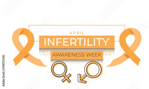National Infertility Awareness Week. background, banner, card, poster, template. Vector illustration.