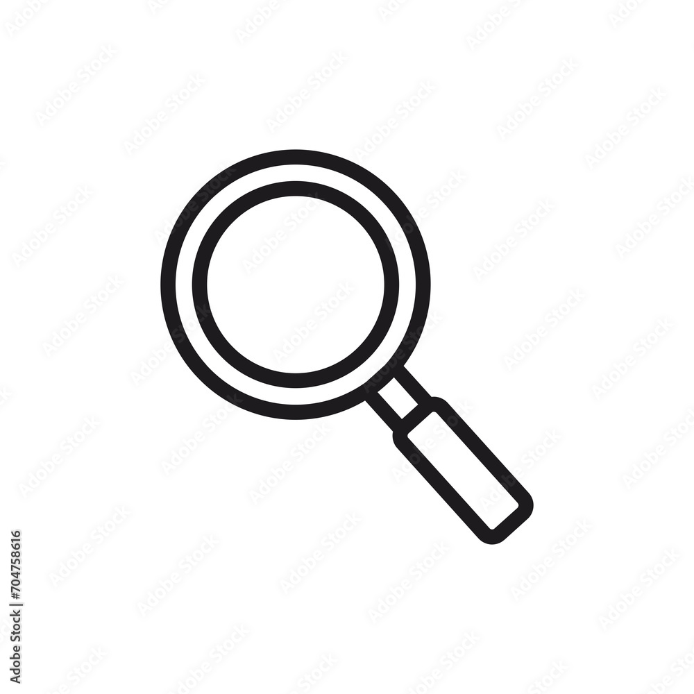 Magnifying glass icon on transparent background Magnifying glass icon on transparent background