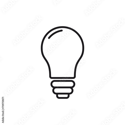 Lamp icon on transparent background